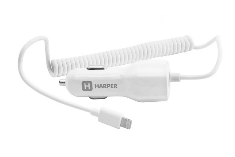 Автомобильное зарядное устройство HARPER CCH-3115 White lght cbl H00002156