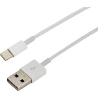 Кабель USB REXANT Lightning для iPhone 1м с чипом белый 18-0000