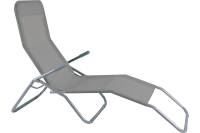 Кресло-шезлонг Garden Story Капри каркас серый, ткань серая WR1658