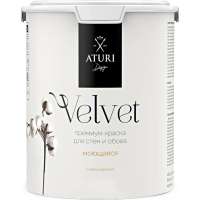 Краска для стен и обоев ATURI Design Velvet белоснежный, 3.8 кг T4-000120161
