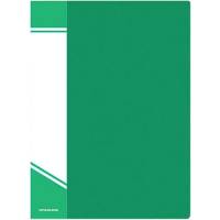 Папка с файлами INFORMAT А4 20 файлов зеленый пластик 500 мкм карман NP0145-20G