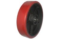 Колесо красное б/г полиуретановое без кронштейна 180 мм MFK-TORG 1040180 V