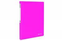 Неоновая папка BRAUBERG Neon 20 вкладышей, 16 мм, розовая, 700 мкм, 227450
