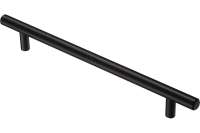 Ручка-рейлинг KERRON 12 мм, 192 мм, матовый черный R-3020-192 BL