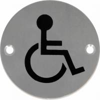 Информационная табличка Amig Для инвалидов нержавеющая сталь 23-75