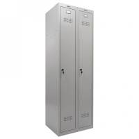 Металлический шкаф для одежды BRABIX LK 21-80 2 секции, 1830х800х500 мм, 37 кг 291129