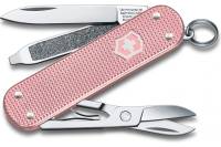 Нож-брелок Victorinox Classic SD Alox Colors Cotton Candy 58 мм, 5 функций, светло-розовый 0.6221.252G