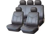 Чехлы для автомобильных сидений KRAFT STYLE универсальные, экокожа, серые KT 835626