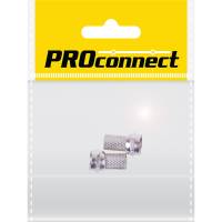 Антенный разъем на кабель PROCONNECT штекер F для кабеля RG-6, 2шт 05-4003-6-8
