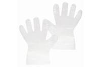 Полиэтиленовые перчатки ЛАЙМА, комплект 50 пар, одноразовые, отрывные, размер L, 607355