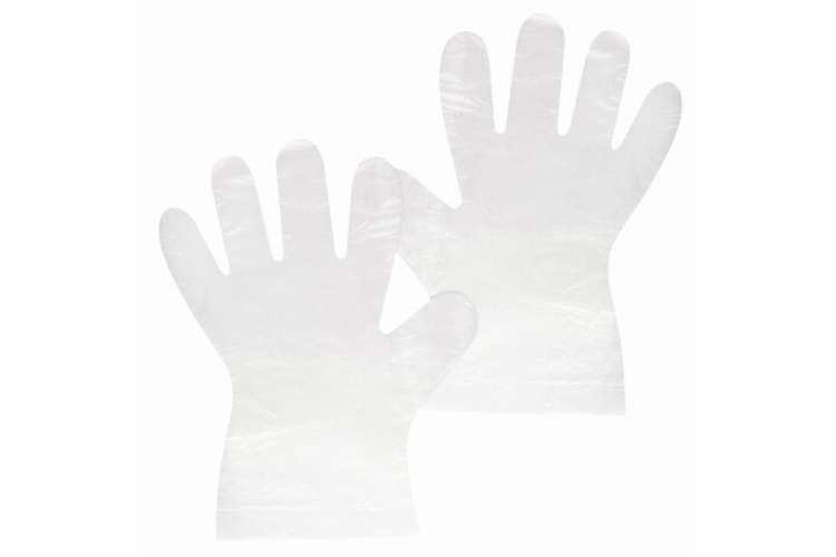 Полиэтиленовые перчатки ЛАЙМА, комплект 50 пар, одноразовые, отрывные, размер L, 607355
