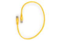Медный патч-корд Cablexpert UTP PP10-0.25M/Y кат.5e, 0.25 м, литой, многожильный желтый PP10-0.25M/Y