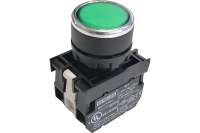 Нажимная кнопка Emas круглая зелёная, 250В AC, 4А, 100-230В AC B1Y2DY