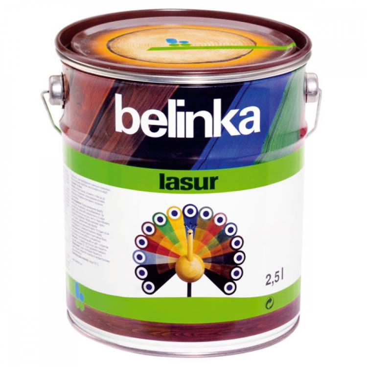 Лазурное покрытие для защиты древесины Belinka LASUR 12 бесцветная 2,5л 50362