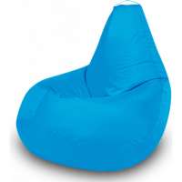 Кресло-мешок Mypuff Груша, голубой, размер стандарт, оксфорд b_587