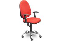 Кресло Easy Chair UPEChair 223 PC ткань красная С02, хром,1 шт 754096