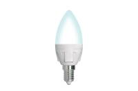 Лампа Uniel LED-C37, 7W/4000K/E14/FR/DIM, PLP01WH, светодиодная, диммируемая UL-00004294