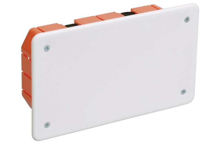 Распаячная коробка IEK 172x96x45, для полых стен, с саморезами, пластиковые лапки, КМ41026  UKG11-172-096-045-P