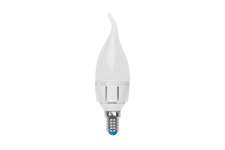 Светодиодная диммируемая лампа Uniel LED-CW37-6W/NW/E14/FR/DIM PLP01WH UL-00000727