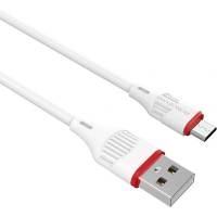 Кабель USB Borofone BX17 для Micro USB, 2.4A, длина 1м, белый 762163