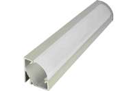 Угловой алюминиевый профиль Apeyron для диодной ленты, накладной, серебро,1м, ширина ленты до 10мм, комплект 08-31