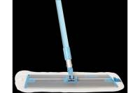Швабра для уборки E-cloth голубая, телескопическая ручка 1-1.5м, основание 45 х 13.5 см 20240