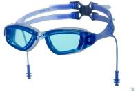 Очки для плавания с берушами ATEMI силикон, синие, N9701 00000136574