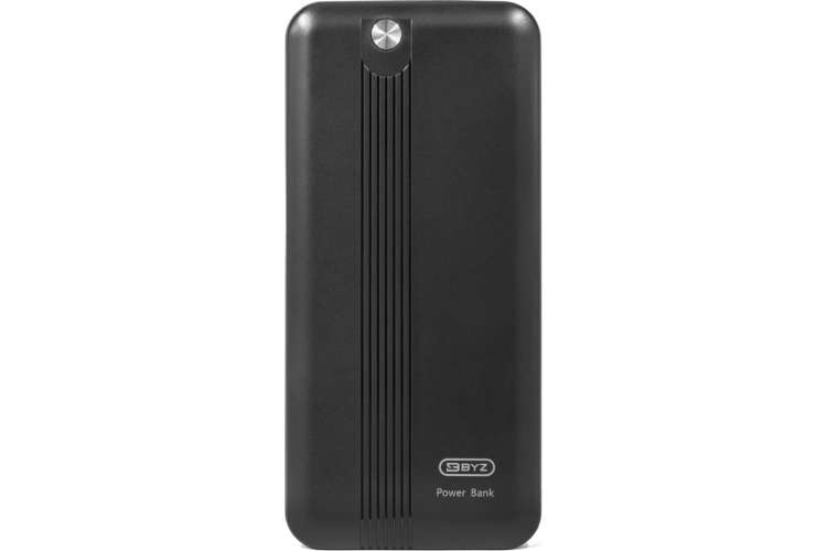 Портативное ЗУ BYZ Power Bank 10000 mAh, USB QC 3.0x2, черный, 23750-W12BK
