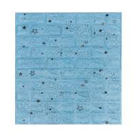 3D панель мягкая самоклеящаяся LAKO Звездное небо (голубой кирпич; 70х77 см) LKD-87-04-09
