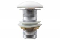 Донный клапан для умывальника MPF 1.1/4", клик-клак, без перелива, белая керамическая крышка ИС.110471