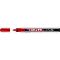 Глянцевый лаковый маркер Edding округлый наконечник, 1-2 мм, красный E-791#2