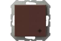 Перекрестный одноклавишный выключатель LIREGUS Эпсилон IPK6 10-001-01 E/R коричневый 28-138