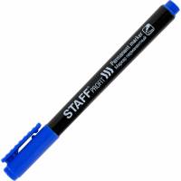 Перманентный маркер STAFF Profit PM-105, синий, тонкий металлический наконечник 0,5 мм 152171