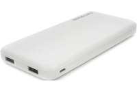 Портативный аккумулятор Гарнизон 10000 мА/ч USB1: 1 A USB2: 2.1 A белый GPB-115W