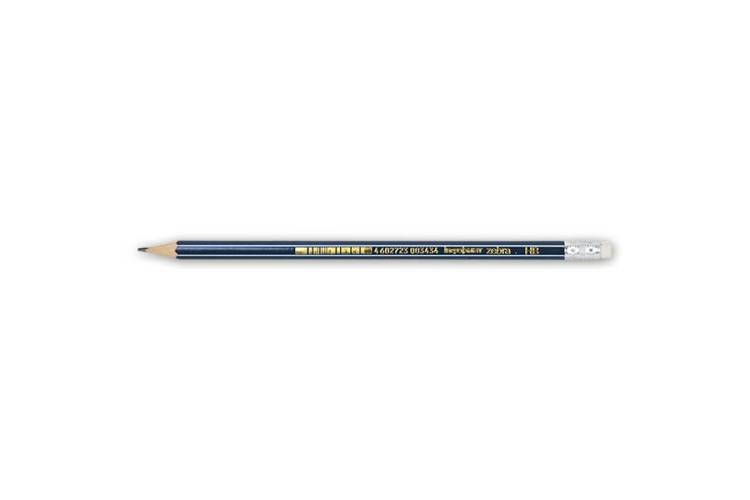 Чернографитный карандаш INFORMAT ZEBRA НВ с ластиком заточенный шестигранный PPNBZ-HB