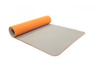 Двухслойный коврик для йоги BRADEX 183x61x0.6 см, TPE, оранжевый SF 0403