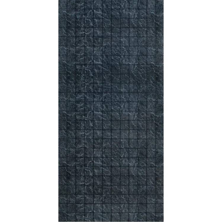 Влагостойкая панель МДФ Центурион 1220x2440x3.2 мм, плитка 10x10 см, Черный дымчатый 68226