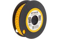 Кабель-маркер STEKKER 0 для провода сеч.6мм, желтый, CBMR60-0 39123