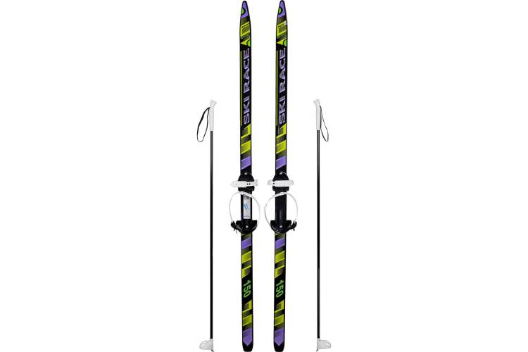 Подростковые лыжи Cicle Ski Race, 150 см, с палками 110 см 4630035332508