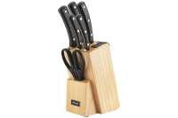 Набор из 5 кухонных ножей и блока для ножей с ножеточкой NADOBA серия HELGA 723016