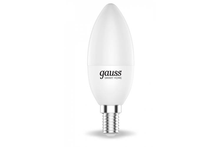 Умная Wi-fi лампочка Gauss, Smart Light DIM E14 C37 5 Вт 2700К 1/10/40 1100112