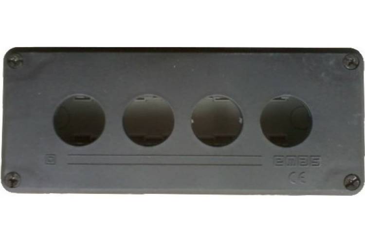 4-кнопочный корпус пост Emas черно-серый, P4BOS