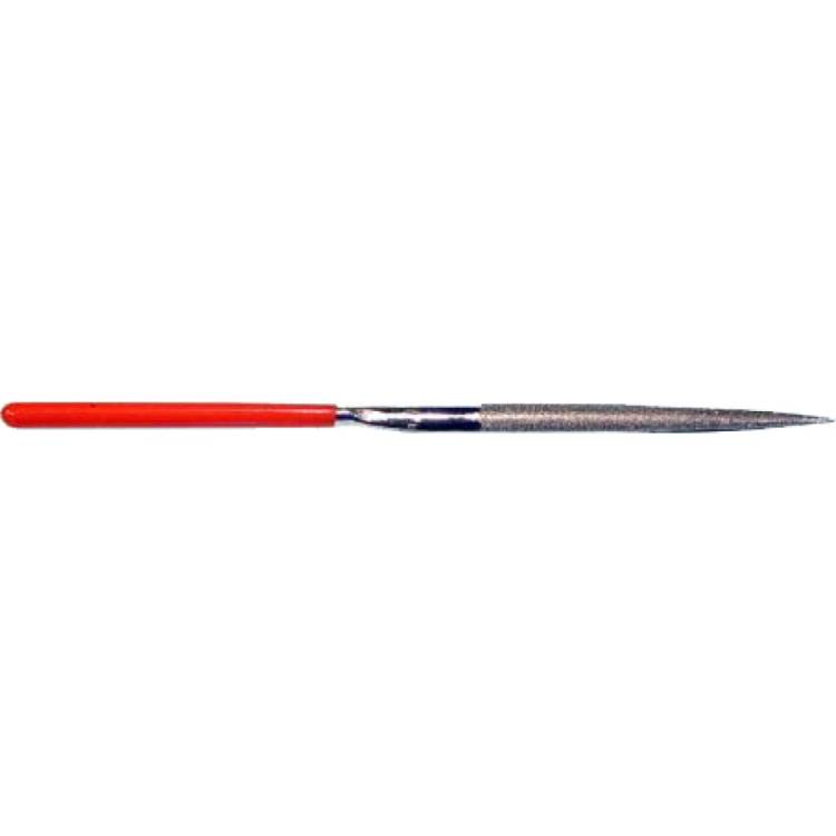 Алмазный надфиль CNIC полукруглый L140x3 с обрезиненной ручкой 53211