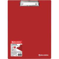 Доска-планшет BRAUBERG Contract сверхпрочная с прижимом А4, 313 х225 мм, 1.5 мм, красная 228681