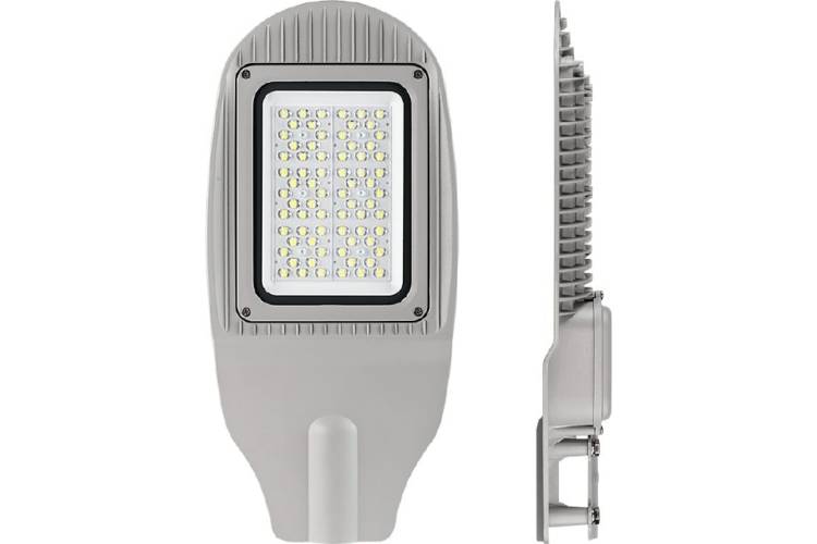 Уличный светодиодный светильник Wolta IP65, 5000-5500 К, алюминий, линза STL-50W01