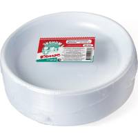 Одноразовая пластиковая тарелка ООО Комус Эконом 210 мм, белая, 50 шт 1092157