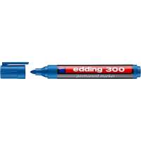 Перманентный маркер Edding округлый наконечник, 1.5-3 мм, голубой E-300#10