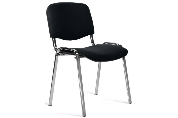 Офисный стул Easy Chair Изо С-11 черный, ткань, металл хромированный 1280111