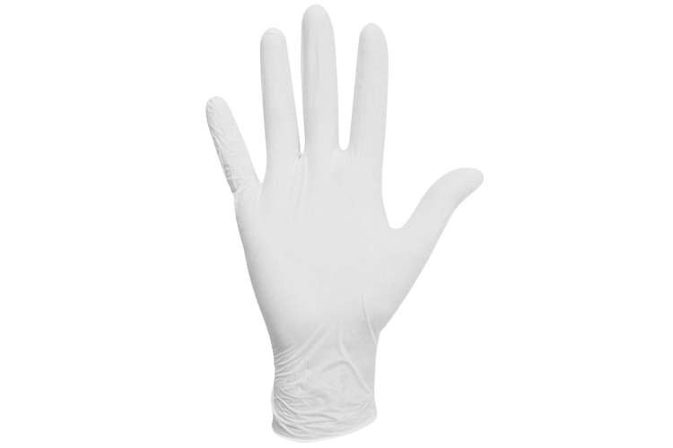 Латексные опудренные перчатки ЛАЙМА, белые, размер XL, 50 пар 605023