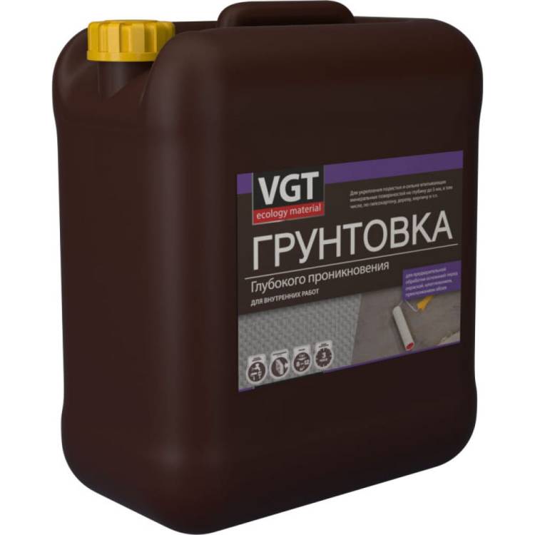 Грунтовка глубокого проникновения VGT ВД АК 0301 для внутр. работ 5 кг 11602979